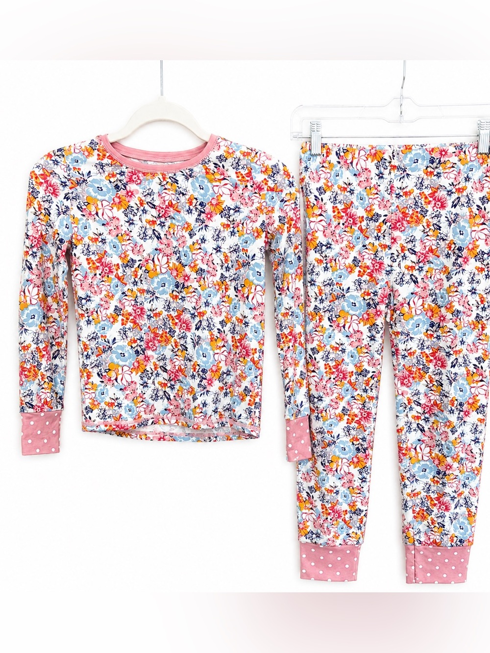 Matilda Jane Floral Long Sleeve Pajama Set - Pink, Blue & Orange